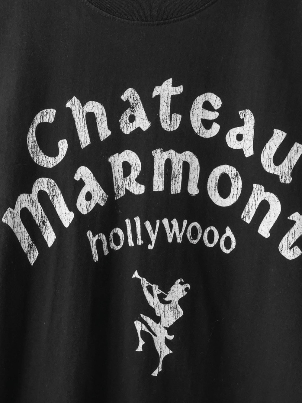 Awesome Chateau Marmont Hotel Vintage Wash Raw Hem Boxy Cut T-Shirt USA - Picture 4 of 6